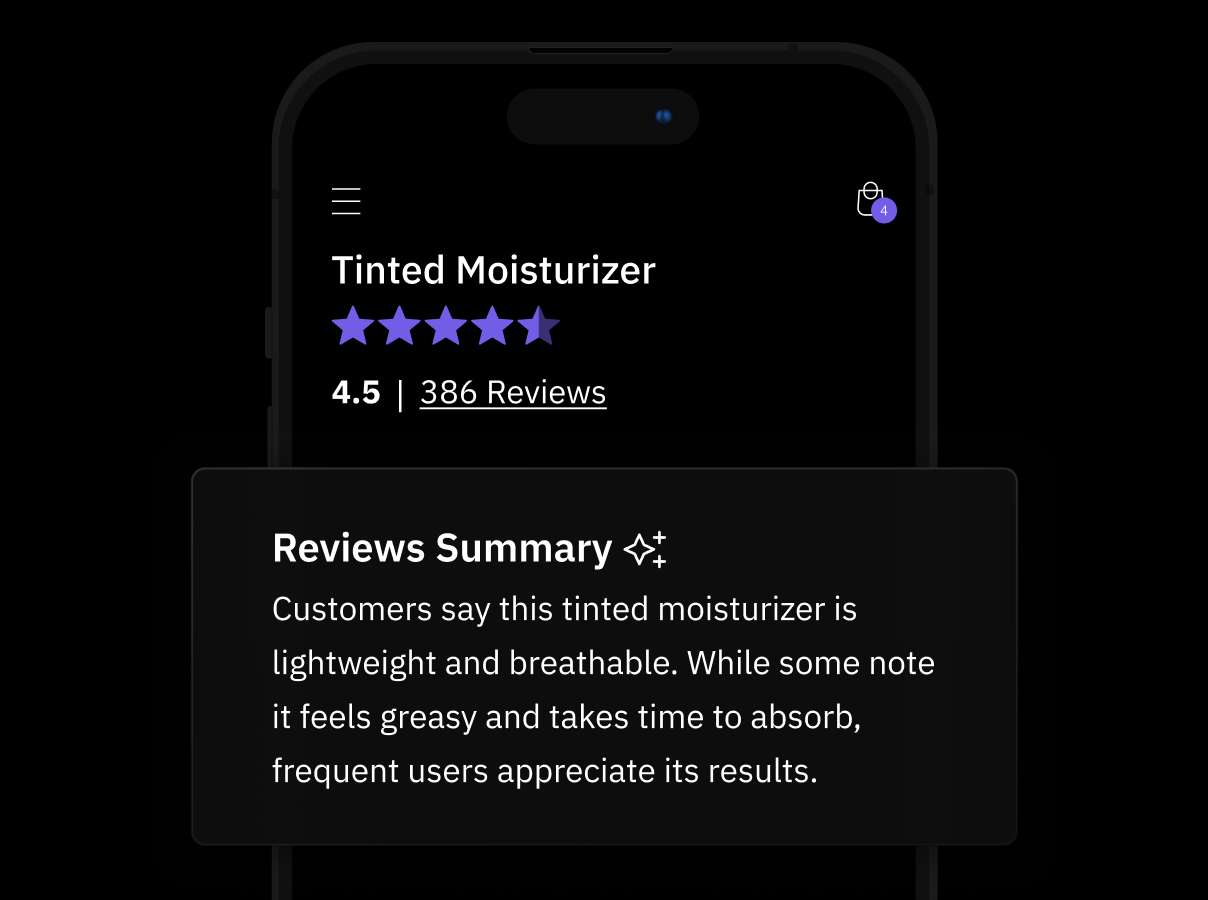 AI-Generated Review Summaries now available for Growth plans and above