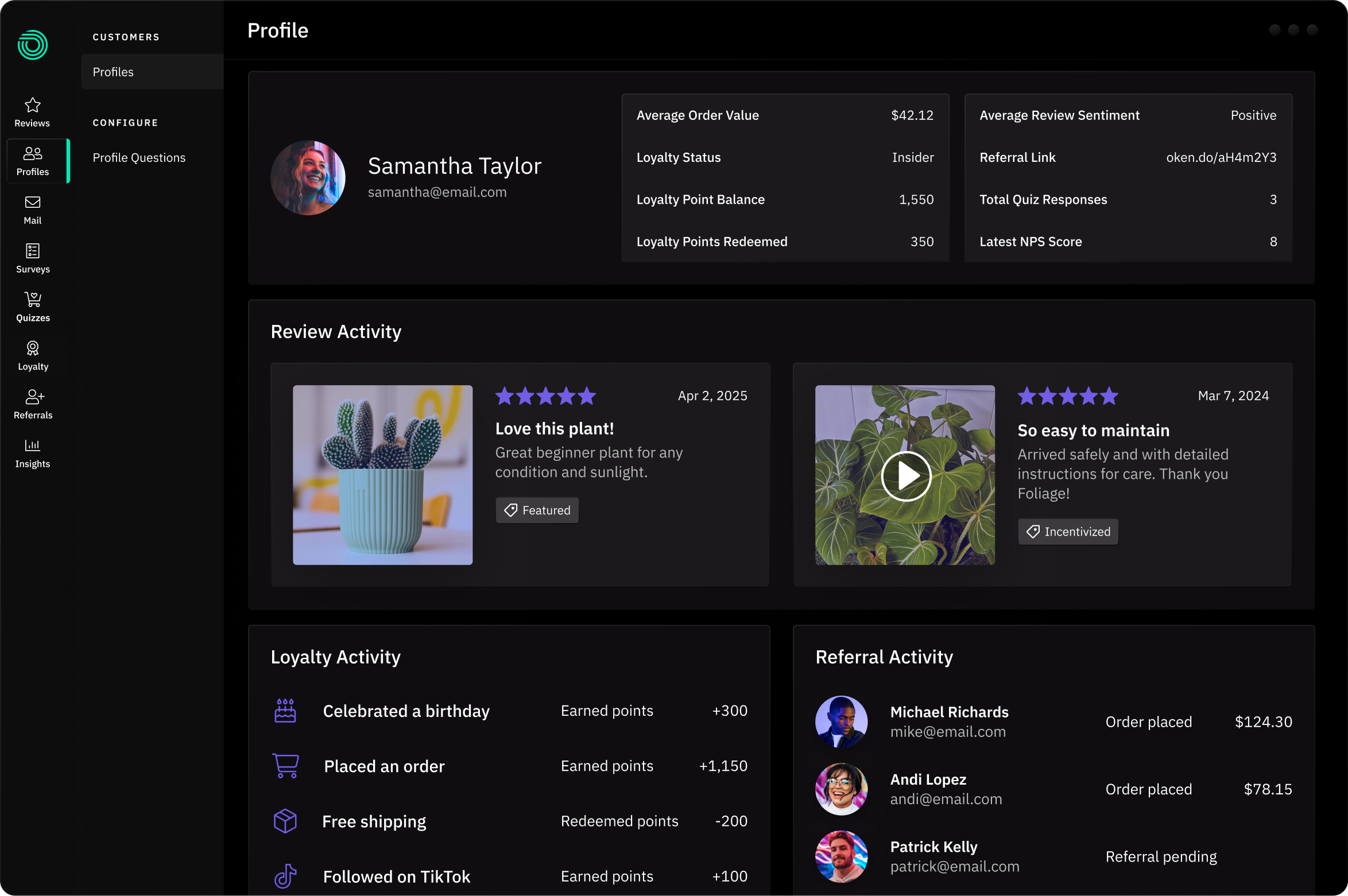 Platform screenshot