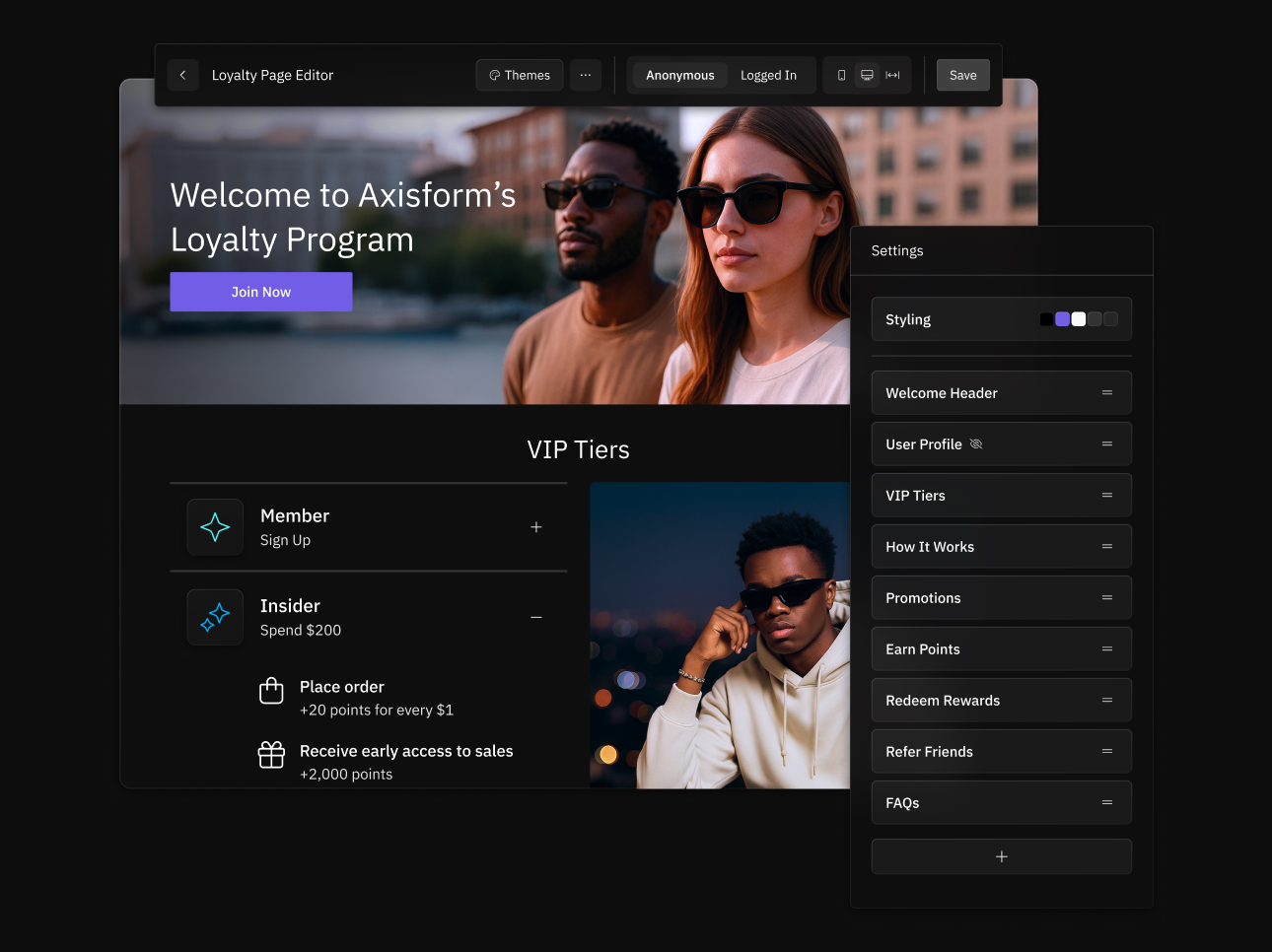 Design loyalty pages faster with Landing Page Plus