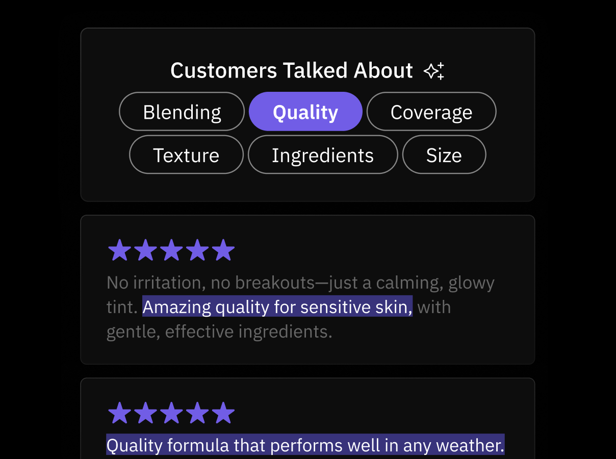 Let AI surface what shoppers love