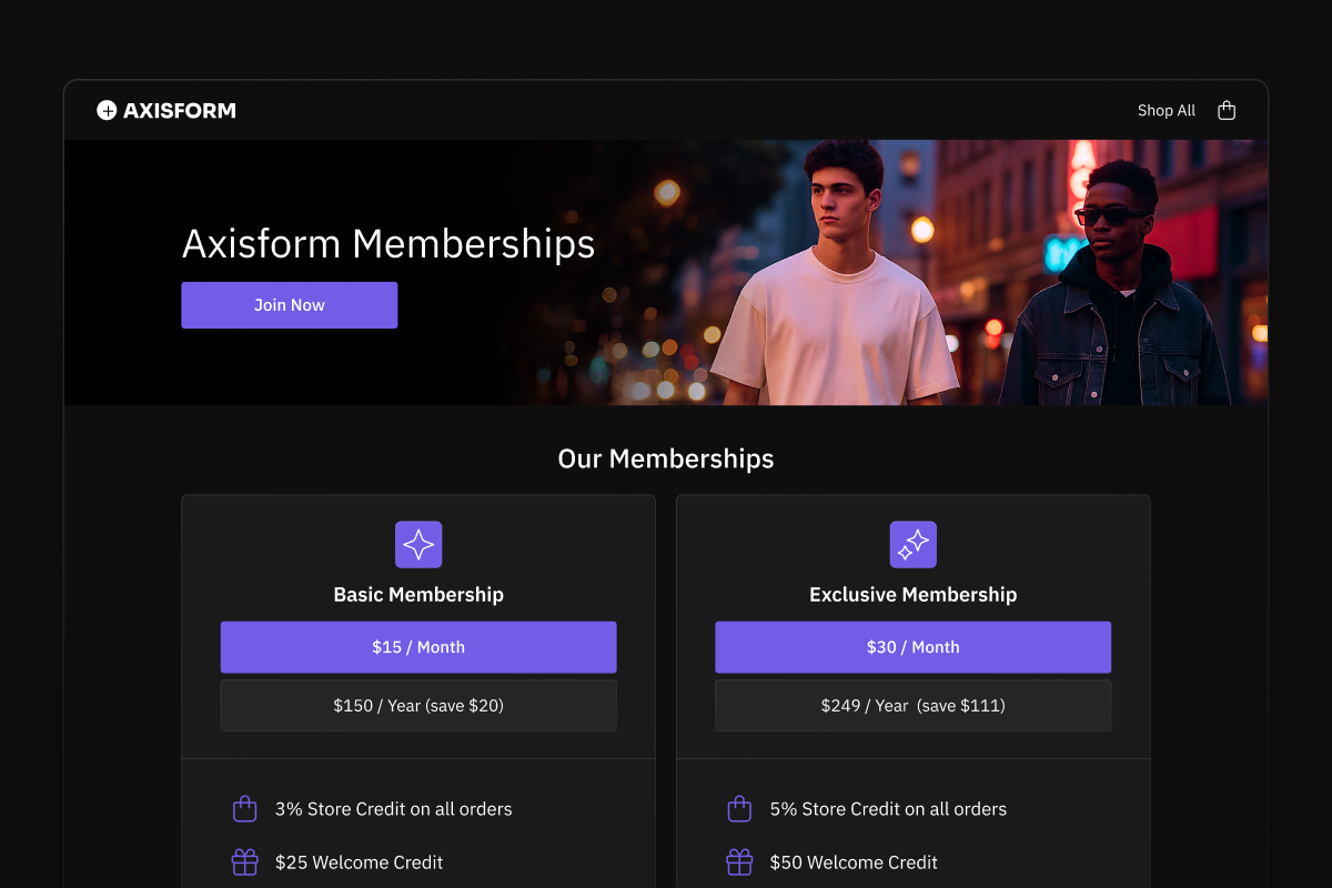 Paid Memberships (Early Access)