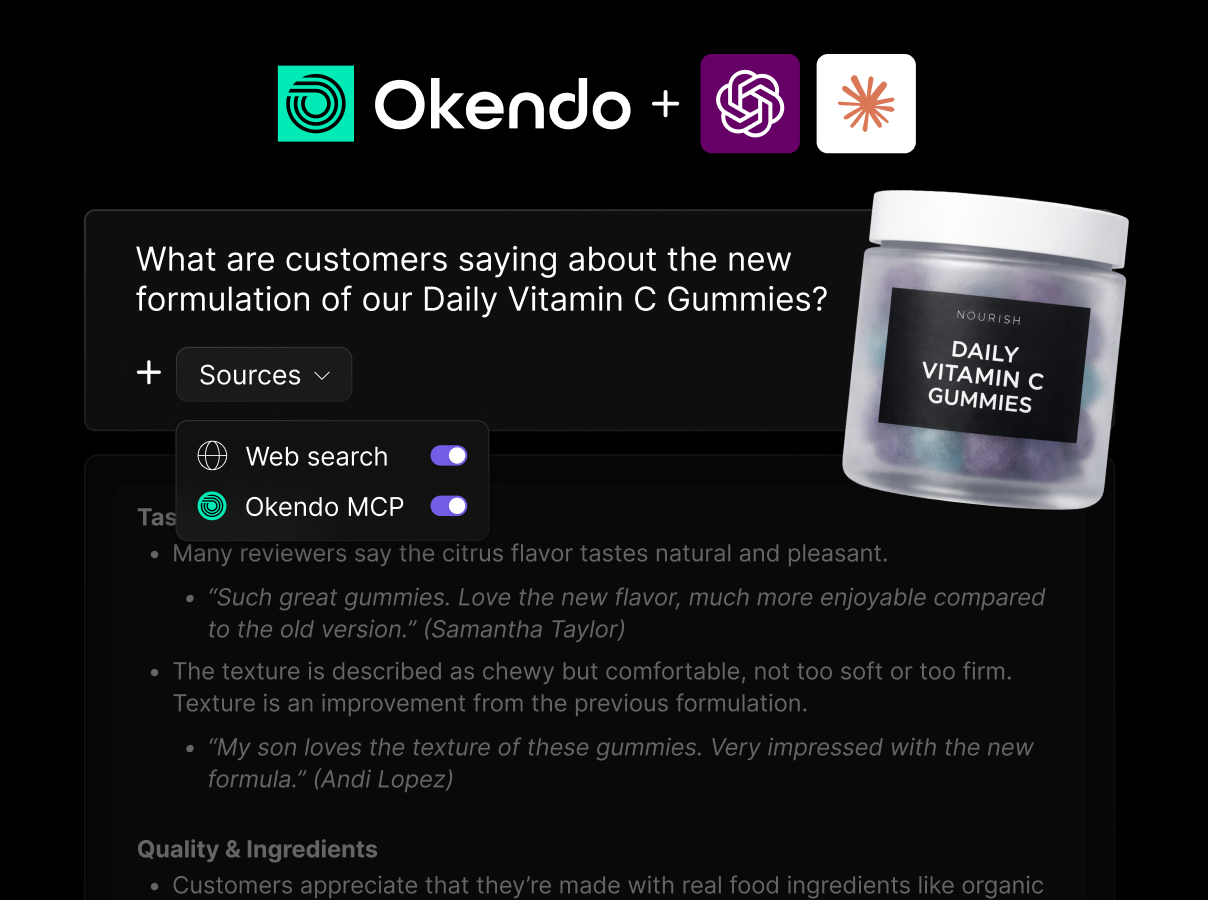 Query review insights with the Okendo MCP