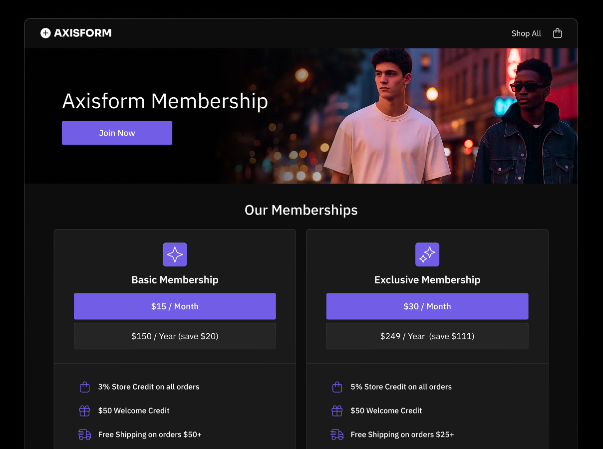 Increase loyalty and recurring revenue with Memberships